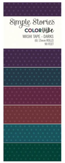 Simple Stories Washi Tape - Color Vibe Dark