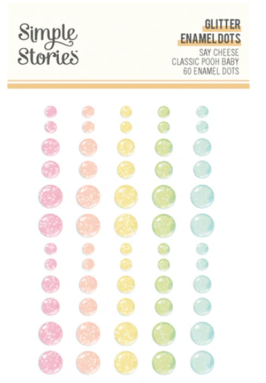 Simple Stories Glossy Enamel Dots - Say Cheese Classic Pooh Baby
