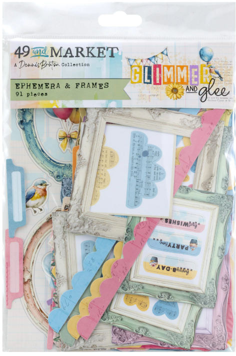 49 & Market Glimmer & Glee Ephemera & Frames