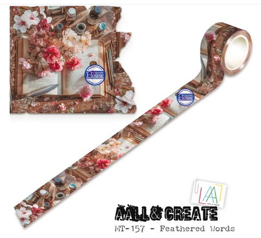 AALL and Create - Layer-It-Up Washi Tape Feathered Words