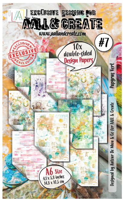 AALL and Create - A6 Design Paper - Papyrus Vert