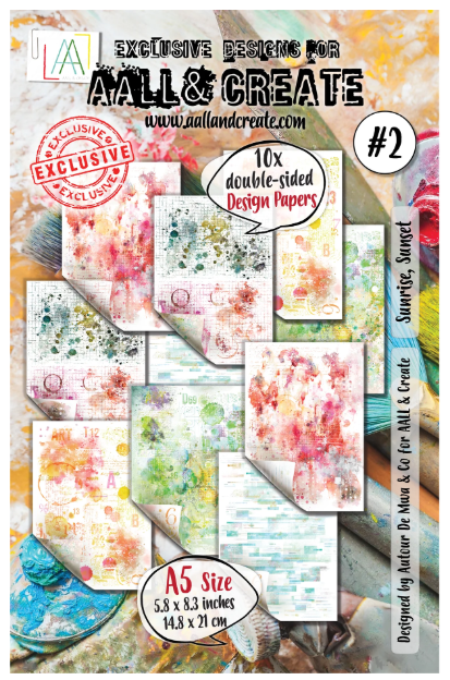 AALL and Create - A5 Design Paper - Sunrise, Sunset