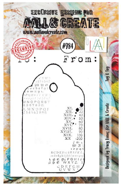 AALL and Create A7 Stamp Set - #984 - Tag O Tag