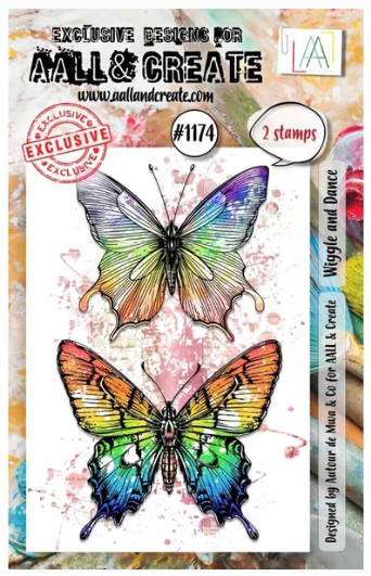 AALL and Create #1174 - A7 Stamp Set - Wiggle & Dance