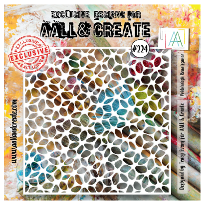 AALL and Create - 6"x6" Stencil - Pebbledash Renaissance