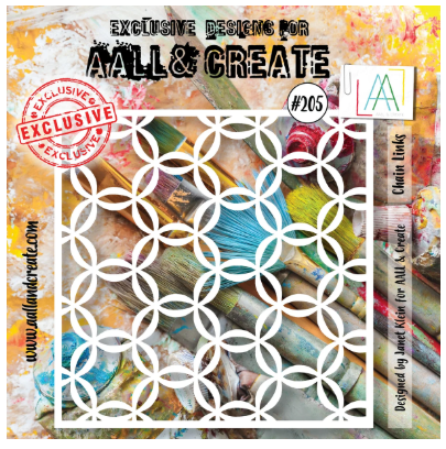 AALL and Create 6"x6" Stencil - 205 - Chain Links