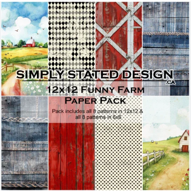 Simply Stated Design 12x12 Funny Farm Paper Pack