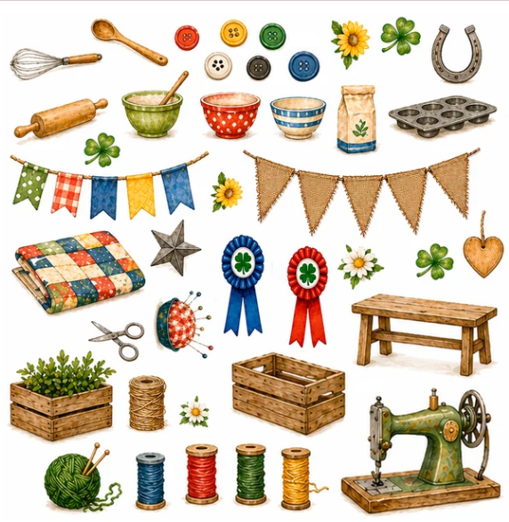 Prairie Paper Studio Clover & Champions Crafts & Baking (4H) Ephemera 3