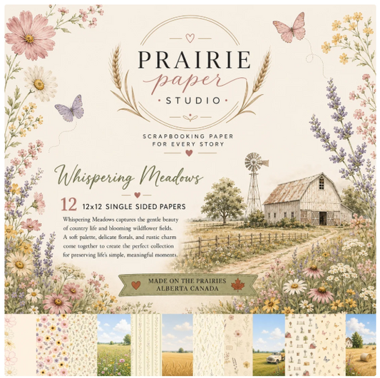 Prairie Paper Studio 12x12 Collection -Whispering Meadows