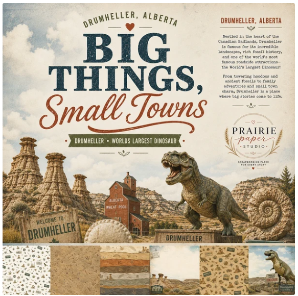 Prairie Paper Studio 12x12 Collection - Big Things Small Towns (Drumheller)