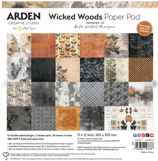 Arden Creative Studio Wicked Woods 12in x 12in Paper Pad