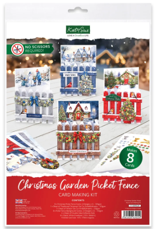 Katy Sue Christmas Garden Picket Fence Card Making Kit