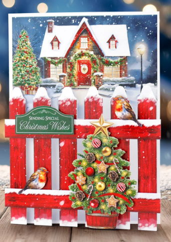 Katy Sue Christmas Garden Picket Fence Card Making Kit