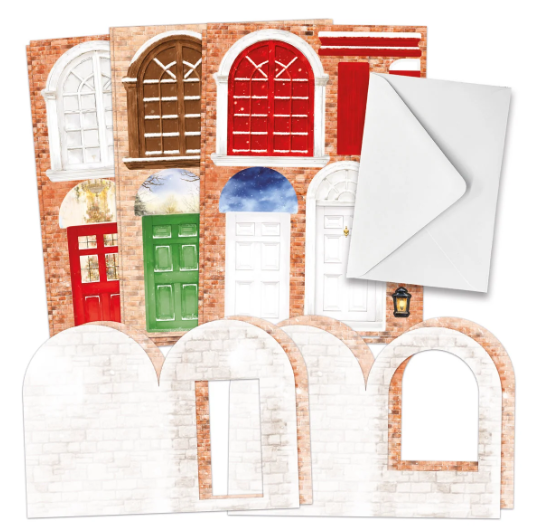 Katy Sue Christmas Windows & Doors, Card Making Kit