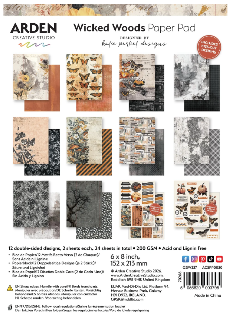 Arden Creative Studio Wicked Woods 6in x 8in Paper Pad
