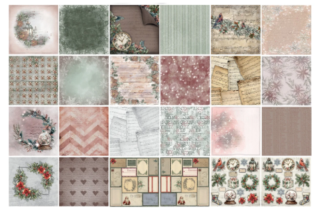 TEXT{ures} Winter in Bloom 12in x 12in Paper Pad