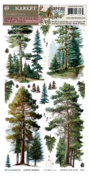 49 & Market Campfire Memories Essential Rub Ons Transfer Set