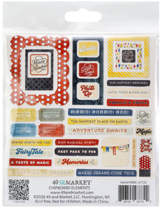 49 & Market Mouse & Co Chipboard Elements