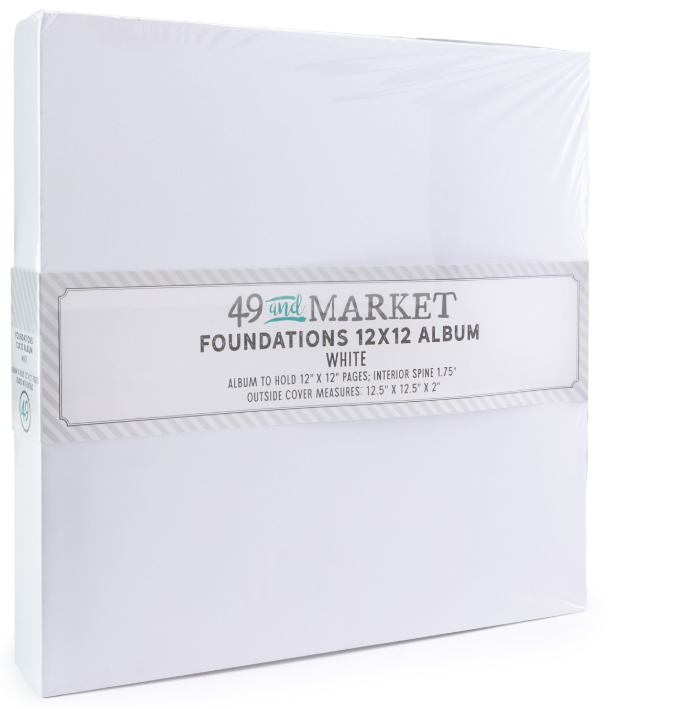 49 & Market Foundations 12×12 Album – White