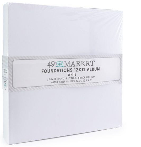 49 & Market Foundations 12×12 Album – White
