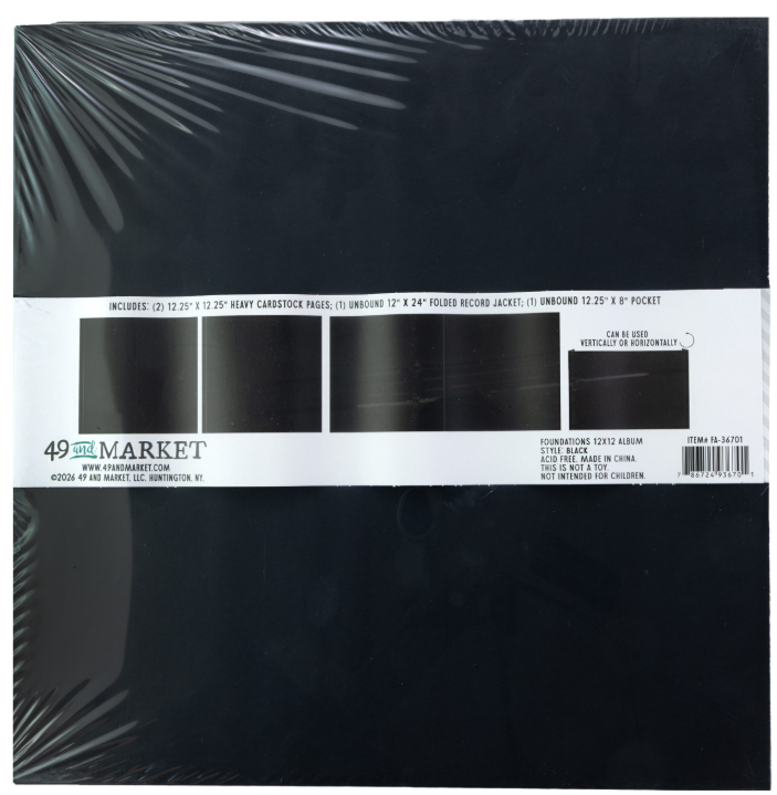 49 & Market Foundations 12×12 Album – Black
