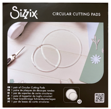 Sizzix Circular Cutting Pads, 3 1/2 " Diameter + 5" Diameter (2pk)