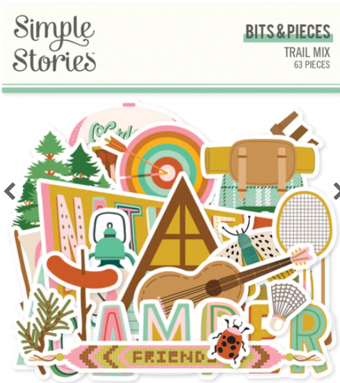 Simple Stories Trail Mix 12x12 Collection Kit with Bits & Pieces