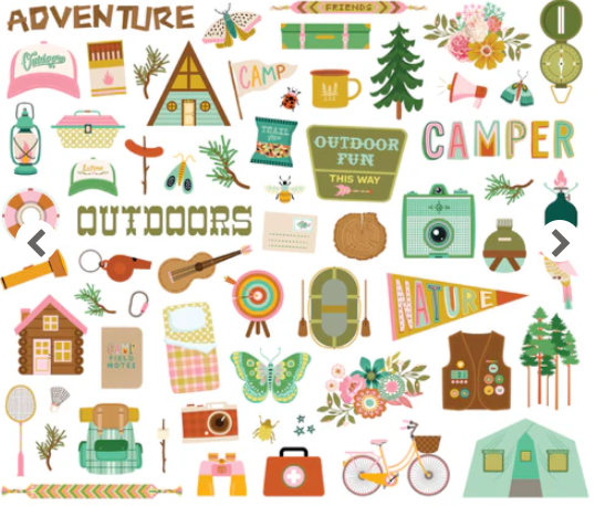 Simple Stories Trail Mix 12x12 Collection Kit with Bits & Pieces