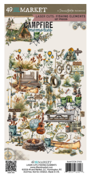 49 & Market Campfire Memories Laser Cuts Fishing Elements