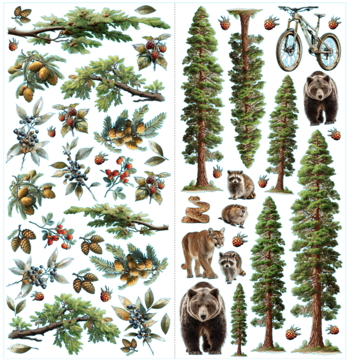 49 & Market Campfire Memories Laser Cuts Camping Elements