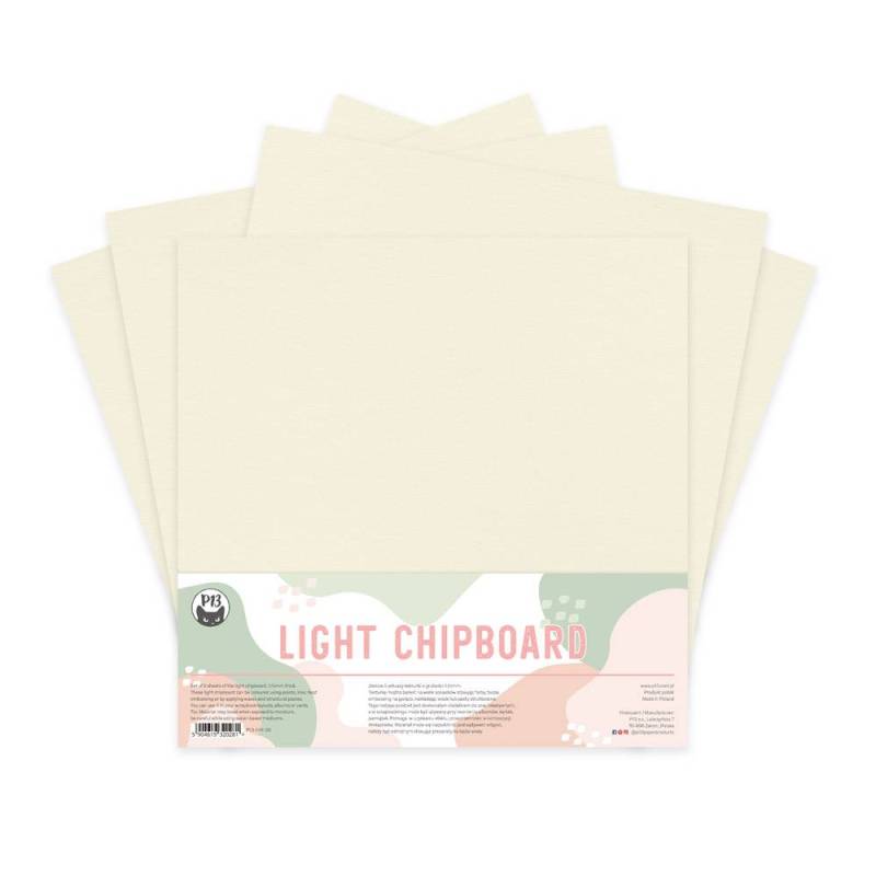 Light chipboard sheet, 1.15mm, 12x12"