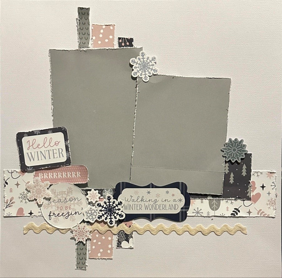 Winterland Scrapbook Page Kit