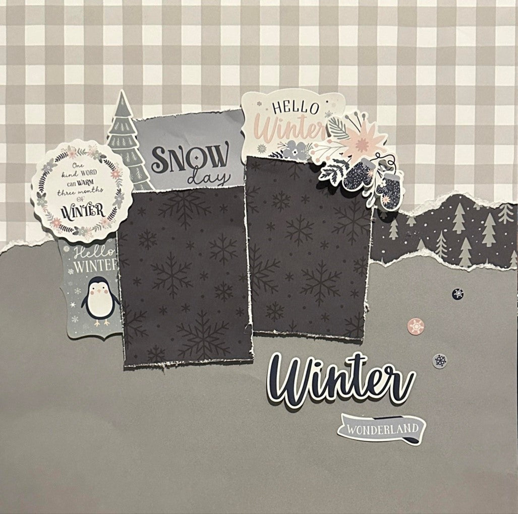 Winterland Scrapbook Page Kit